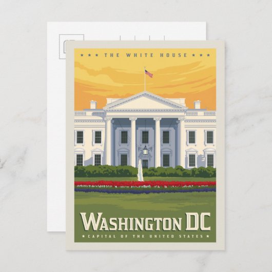 Het Witte Huis | Washington, DC Briefkaart (Voorkant / Achterkant)