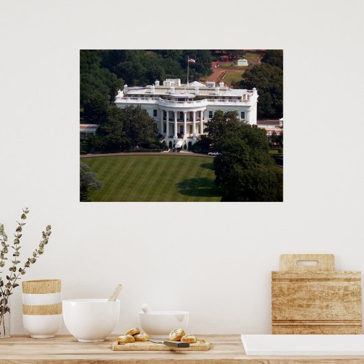 Het Witte Huis - Zuidelijke Facade Poster (Keuken)