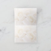 Het witte Huwelijk van roomrozen Kaart (Binnen)