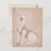 Het witte konijn - Alice in wonderland briefkaart (Voorkant / Achterkant)