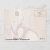 Het witte konijn - Alice in wonderland briefkaart (Achterkant)