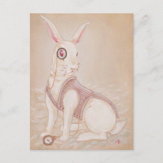 Het witte konijn - Alice in wonderland briefkaart