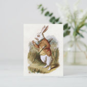 Het witte konijn - Alice in Wonderland Briefkaart (Staand voorkant)