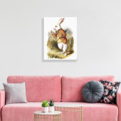 Het witte konijn - Alice in Wonderland Canvas Afdruk (Insitu (Woonkamer))