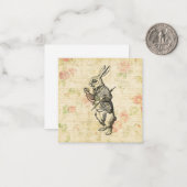 Het witte konijn Alice in Wonderland Kunst Notitiekaartje (Voorkant / Achterkant in situ)