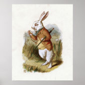 Het witte konijn - Alice in Wonderland Poster (Voorkant)
