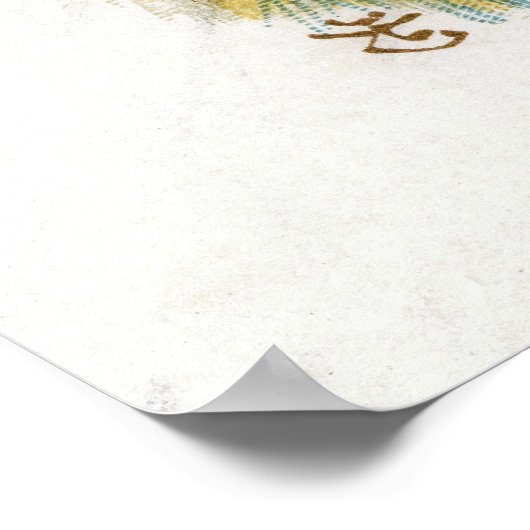 Het witte konijn - Alice in Wonderland Poster (Hoek)