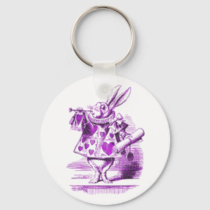 Het witte konijn Alice in Wonderland Sleutelhanger
