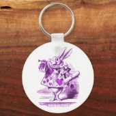 Het witte konijn Alice in Wonderland Sleutelhanger (Voorkant)