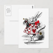 Het witte konijn briefkaart (Voorkant / Achterkant)