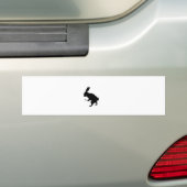 Het witte konijn bumpersticker (Op auto)
