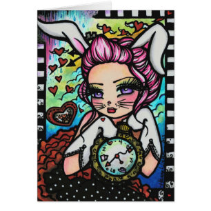 Het witte konijn hoort Alice Wonderland Fantasy