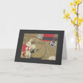 Het witte Konijn Kaart (Gele Bloem)