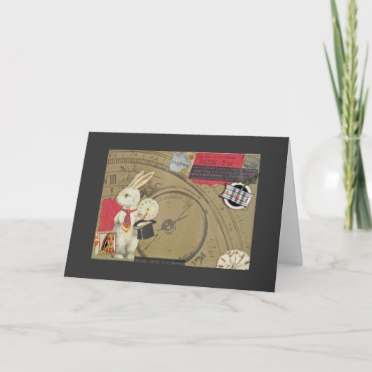 Het witte Konijn Kaart (Voorkant)