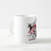 Het witte konijn koffiemok (Voorkant links)