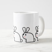 Het witte konijn (Multi) Grote Koffiekop (Voorkant rechts)
