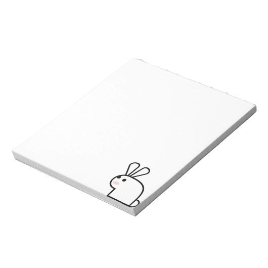 Het witte konijn notitieblok (Linkerzijde)