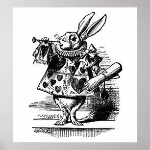 Het witte konijn poster
