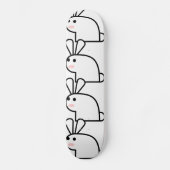 Het witte konijn skateboard (Voorkant)