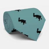 Het witte konijn stropdas (Opgerold)