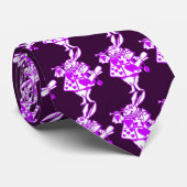 Het witte konijn stropdas (Opgerold)