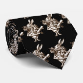 Het witte konijn stropdas (Opgerold)