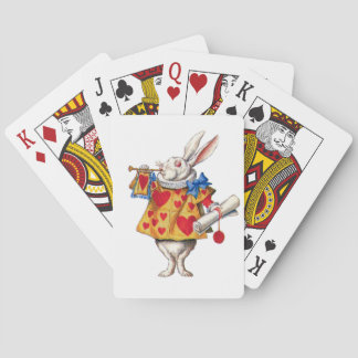 Het witte konijn van Alice in Wonderland Speelkaarten