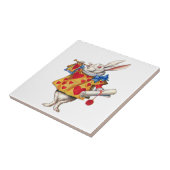 Het witte konijn van Alice in Wonderland Tegeltje (Zijkant)