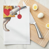 Het witte konijn van Alice in Wonderland Theedoek (Quarter Fold)