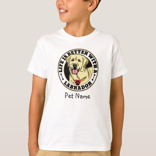 Het witte labrador persoonlijke leven is beter t-shirt (Voorkant)