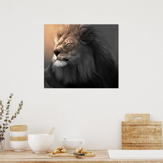 Het witte licht voelen poster (Keuken)