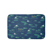 Het witte Lotus Alligator Lagoon patroon Badmat (Voorkant)