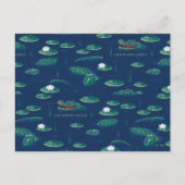 Het witte Lotus Alligator Lagoon patroon Briefkaart (Voorkant)