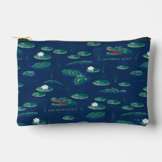 Het witte Lotus Alligator Lagoon patroon Etui