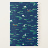 Het witte Lotus Alligator Lagoon patroon Planner (Achterkant)