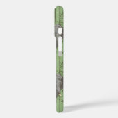 Het witte Lotus Majestic Elephants patroon Case-Mate iPhone Case (Achterkant / Links)