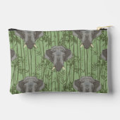 Het witte Lotus Majestic Elephants patroon Etui (Achterkant)