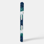 Het witte Lotus Midnight Lotus patroon Case-Mate iPhone Case (Achterkant / Rechts)