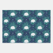Het witte Lotus Midnight Lotus patroon Inpakpapier Vel (Voorkant 3)