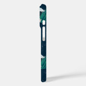 Het witte Lotus Ocean Jellyfish patroon Case-Mate iPhone Case (Achterkant / Links)