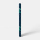 Het witte Lotus Ocean Jellyfish patroon Samsung Galaxy Hoesje (Linkerkant)