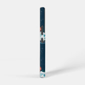 Het witte Lotus Ocean Jellyfish patroon Samsung Galaxy Hoesje (Rechterkant)