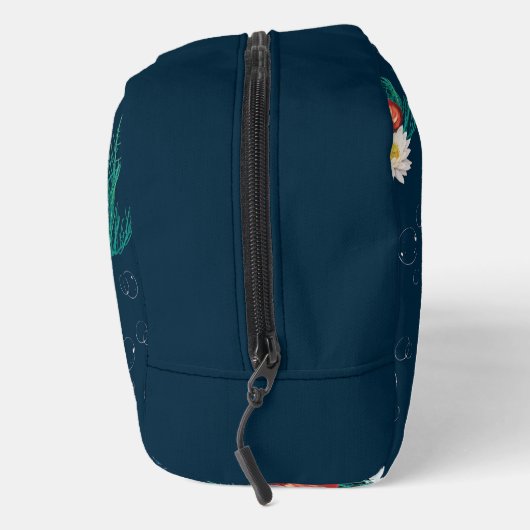 Het witte Lotus Ocean Jellyfish patroon Toilettasje (Rechts)