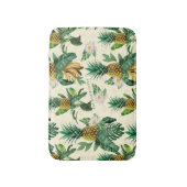 Het witte Lotus Pineapple Paradise-patroon Badmat (Voorkant Verticaal)