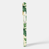 Het witte Lotus Pineapple Paradise-patroon Case-Mate iPhone Case (Achterkant / Links)
