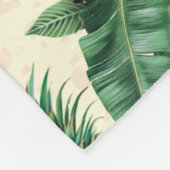 Het witte Lotus Pineapple Paradise-patroon Fleece Deken (Hoek)