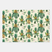 Het witte Lotus Pineapple Paradise-patroon Inpakpapier Vel (Voorkant 3)