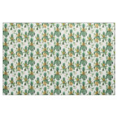Het witte Lotus Pineapple Paradise-patroon Stof (Yard (91,4 cm))