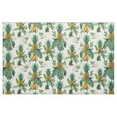 Het witte Lotus Pineapple Paradise-patroon Stof (Fat Quarter)