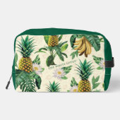 Het witte Lotus Pineapple Paradise-patroon Toilettasje (Achterkant)